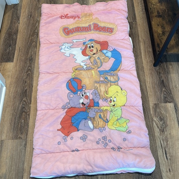 GUMMY BEARS KIDS SLEEPING BAG DISNEY AFTERNOON CARTOON COLLECTABLE VTG 90S 80S - Picture 3 of 8